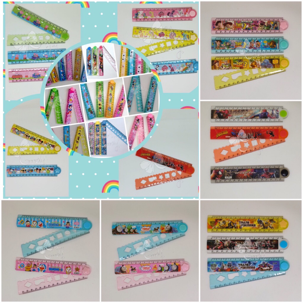 (2 For $5.00) Foldable Ruler 15cm Extendable To 30cm | Shopee Singapore