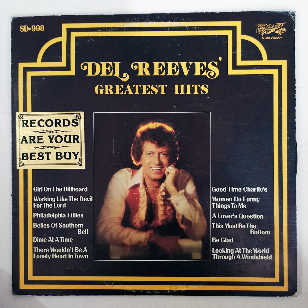 Del Reeves - Greatest Hits - Vinyl Record Plaka LP Album Country ...