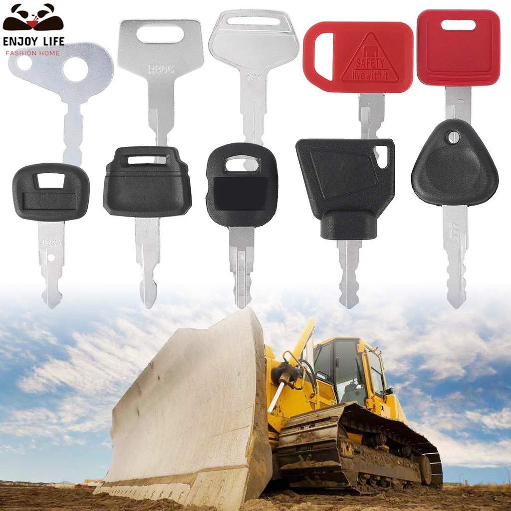 10 Keys Heavy Equipment Key Set Construction Ignition Key Set Master