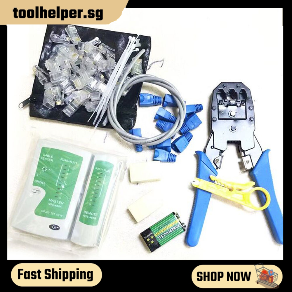 T&H`Portable Network Hardware Tool Network LAN Cable Crimper