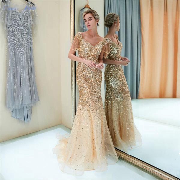 Gold wedding gowns hot sale for sale