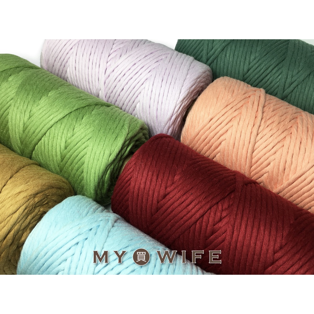 Single Strand Cotton Rope _ Braided/Cotton 11 Colors 5 Yards (About ...