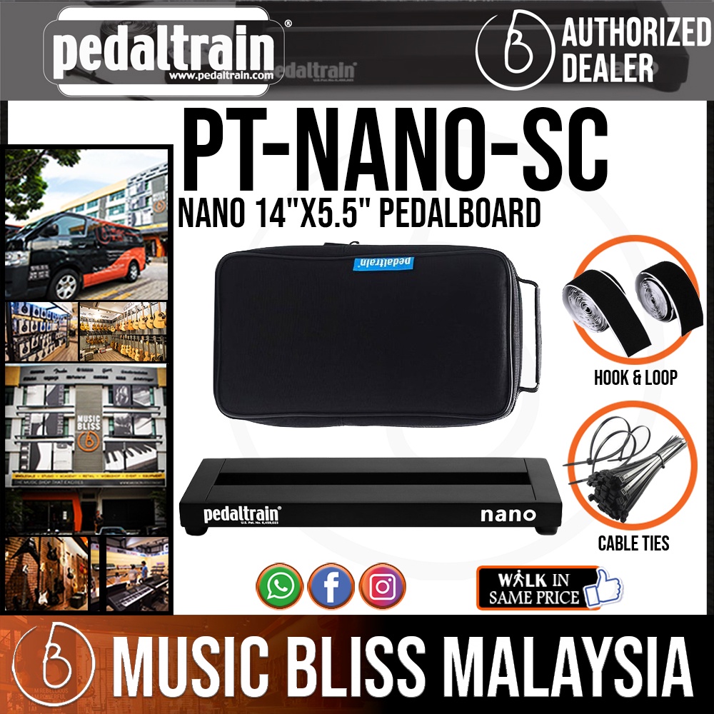 Pedaltrain Nano 14"x5.5" Pedalboard with Soft Case Shopee Singapore