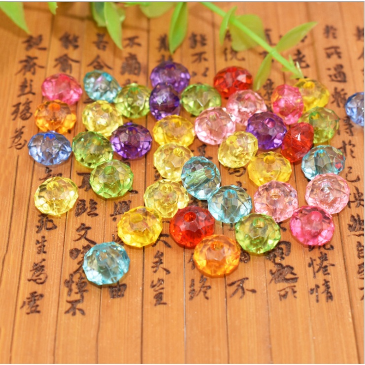 Crystal flat bead wheel bead DIY jewelry accessories