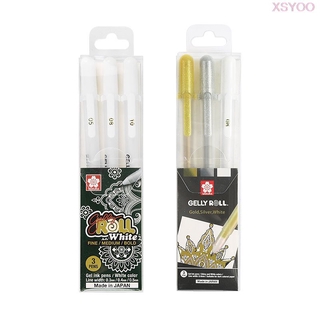 Japan Sakura Gelly Roll Pens Basis/Bright/Highlight/Souffle/Glaze/ 3D  Decorative Markers Metallic Glitter Drawing