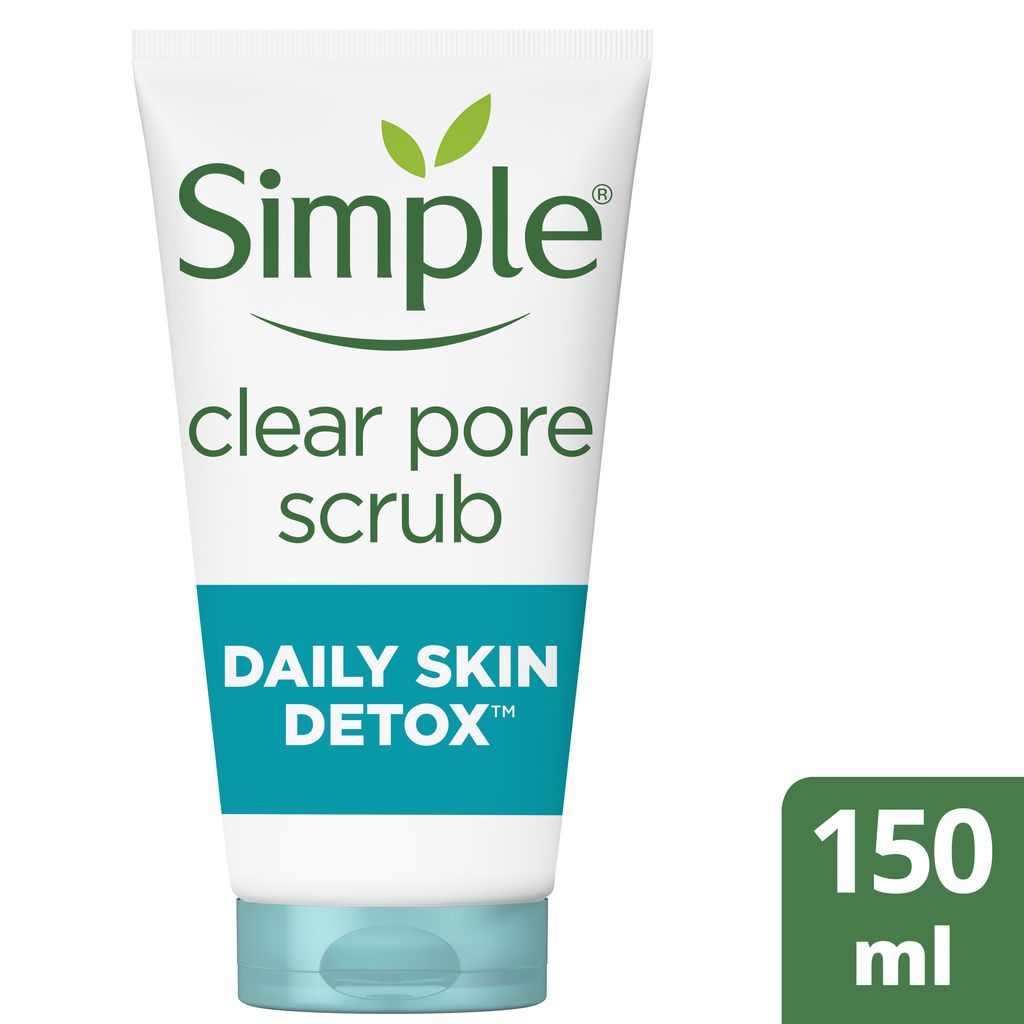 Simple Daily Skin Detox Clear Pore Scrub 150 ml | Shopee Singapore