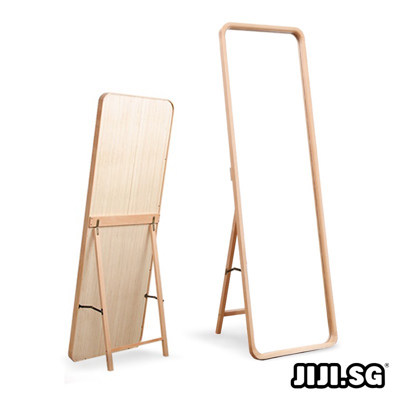 (JIJI SG) BEECH Wooden Dressing Mirror / Solid Wood / Full length