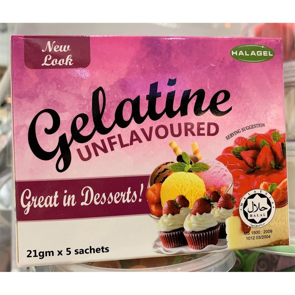 Halagel Bovine Gelatin Powder (Unflavoured) Shopee Singapore