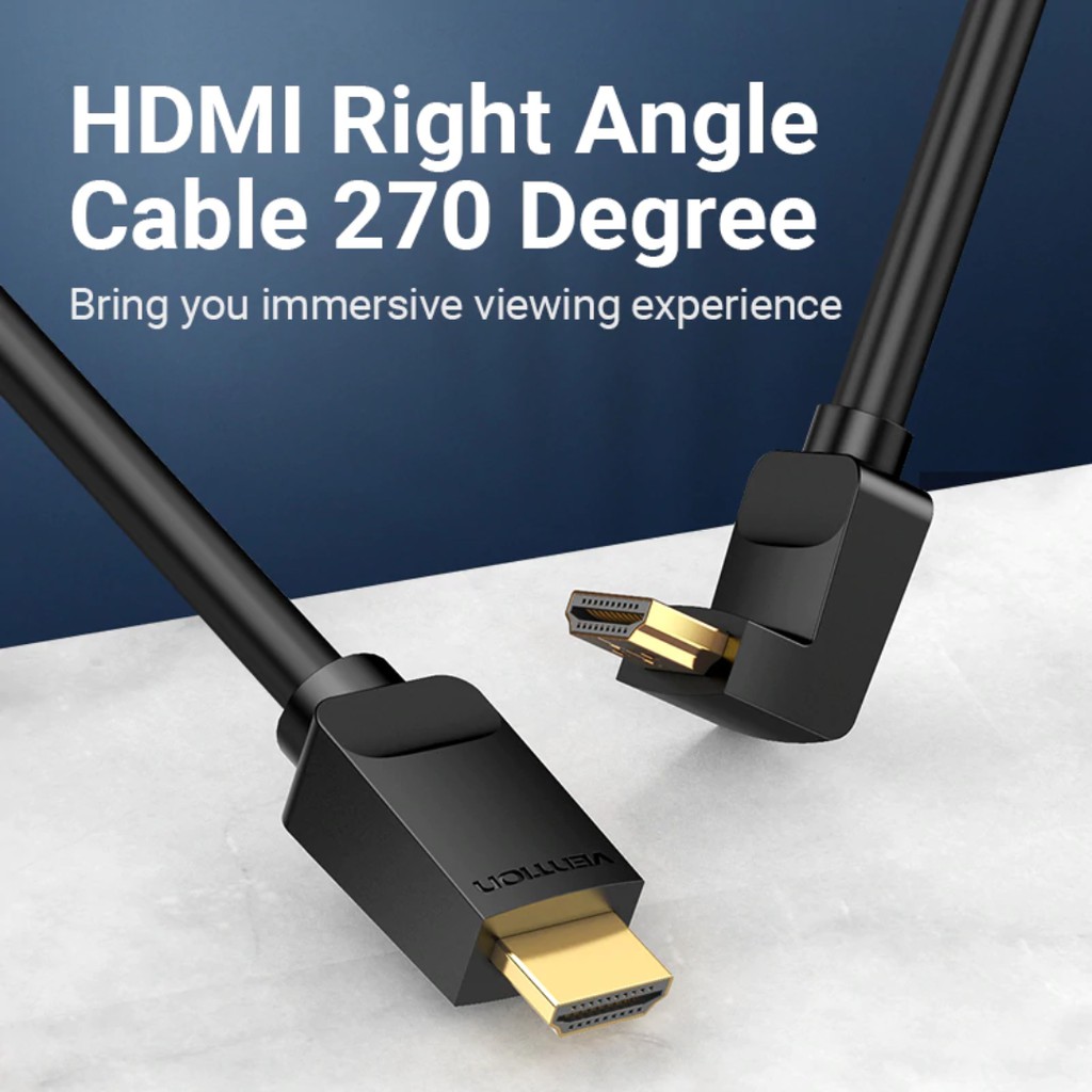Vention Kabel HDMI v2.0 90/270 Degree 4K High-Speed - Gambar 2