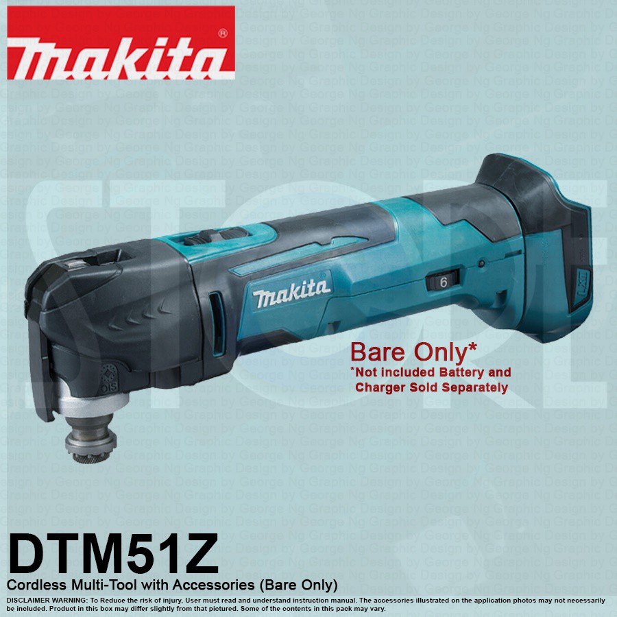 Makita DTM51Z Cordless MultiTool (Bare Only) Shopee Singapore
