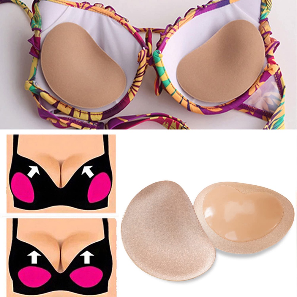 Silicone Adhesive Bra Pads Breast Inserts Breathable Push Up Sticky Bra  Cups for Swimsuits & Bikini