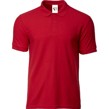 Red on sale polo short