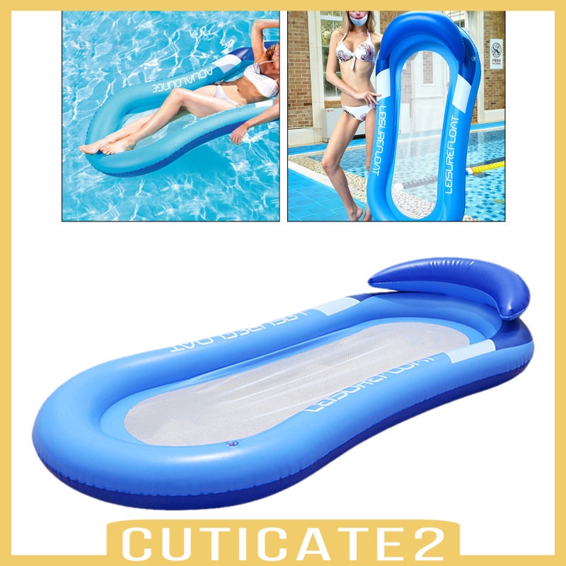 [cuticateddMY] Inflatable Bed Lilo, Water Hammock Swimming Pool Floats ...