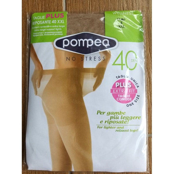 XXL plus size sheer pantyhose tights made in Italy