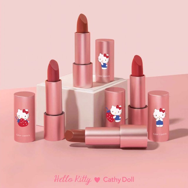 Hello Kitty Color Satin Lipstick ( Cathy Doll ) | Shopee Singapore