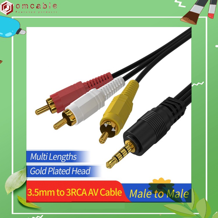 3.5mm 3 Rca Cable Video Component