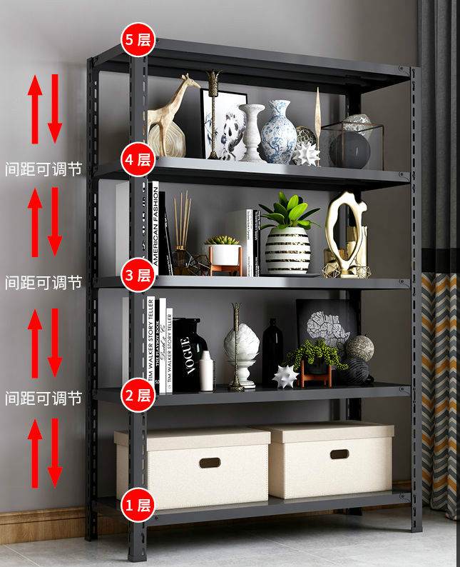 Black Shelf Anti-Rust Heavy Duty Metal Rack Storage， Rack Storage ...