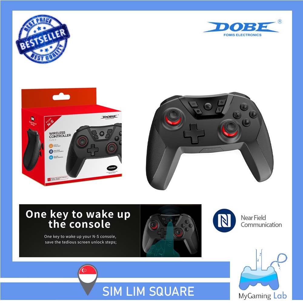 SG Wholesaler] DOBE 2-IN-1 Wireless Gaming Pro Controller Support