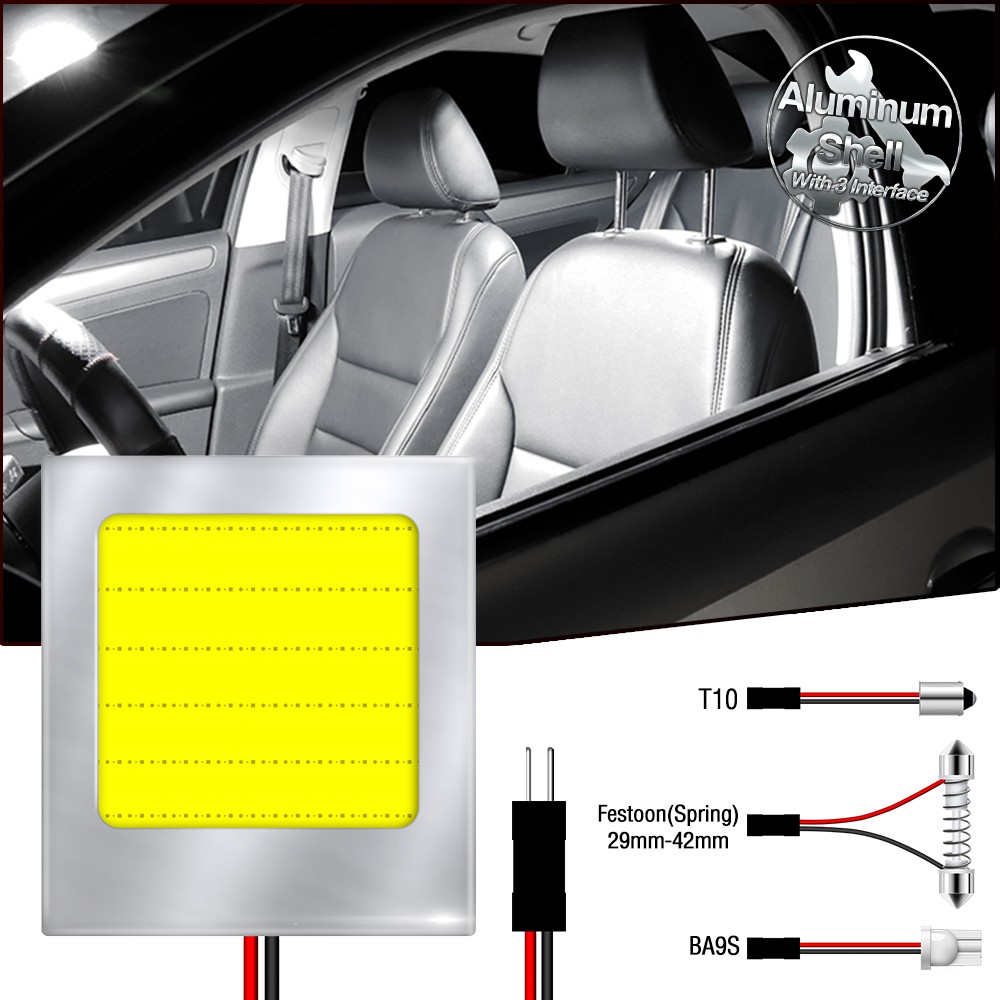 48 SMD LED CAR Warm White Interior Panel car T10 BA9S Festoon Lamp w5w c5w t4w bulbs Car Light Source parking