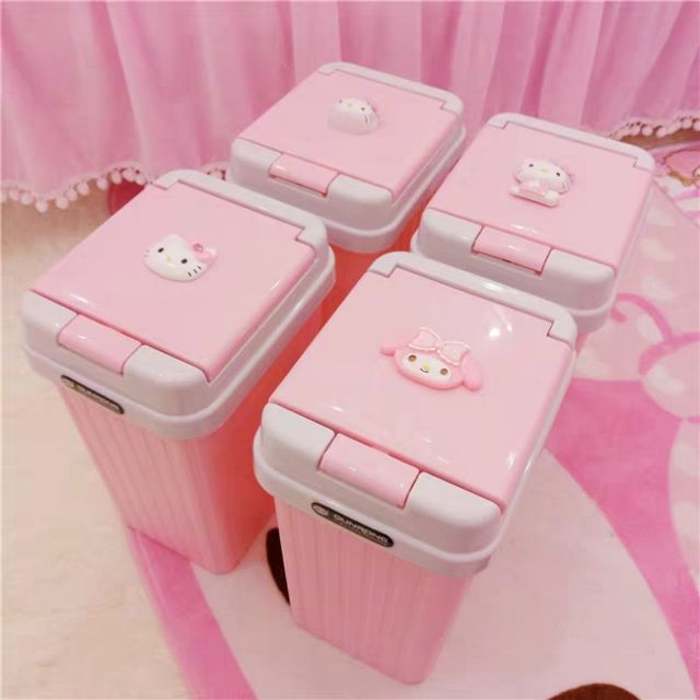10l Hello Kitty Melody Garbage Bin Trash Can | Shopee Singapore