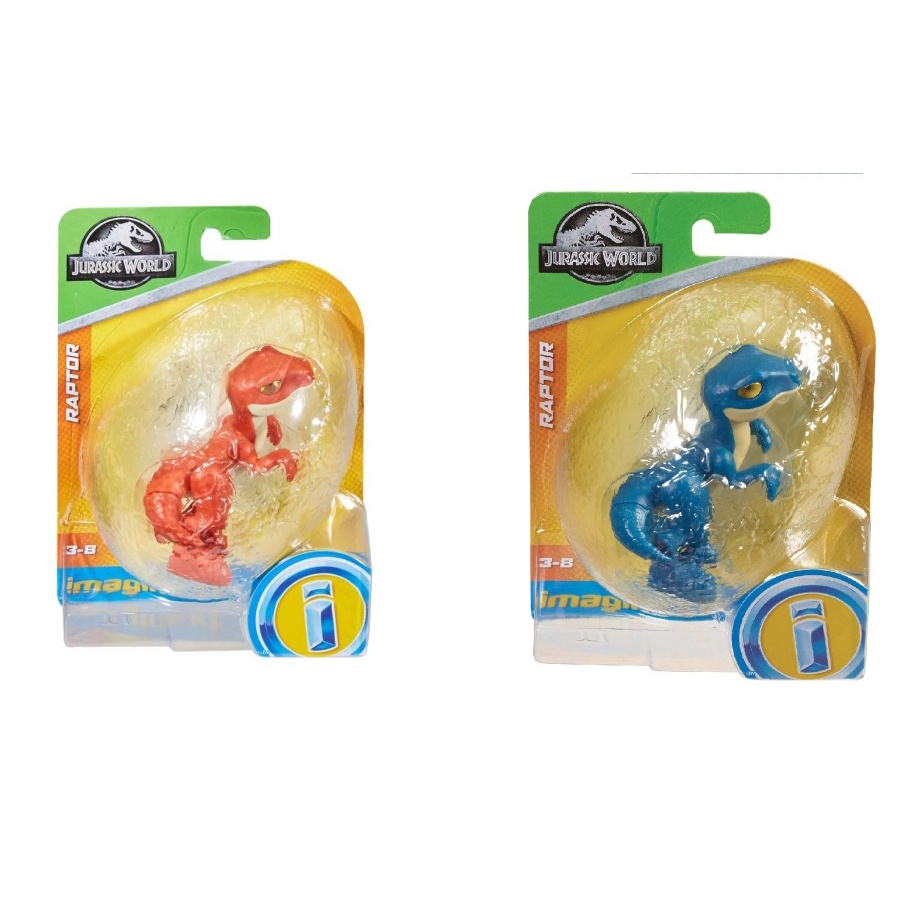 Jurassic World Imaginext Egg Velociraptor Raptor Blue Red | Shopee ...