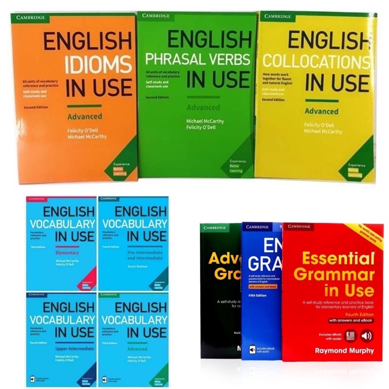 English Grammar in Use Essential, Intermediate, Advanced/Vocabulary in Use  , dioms in Use | Shopee Singapore