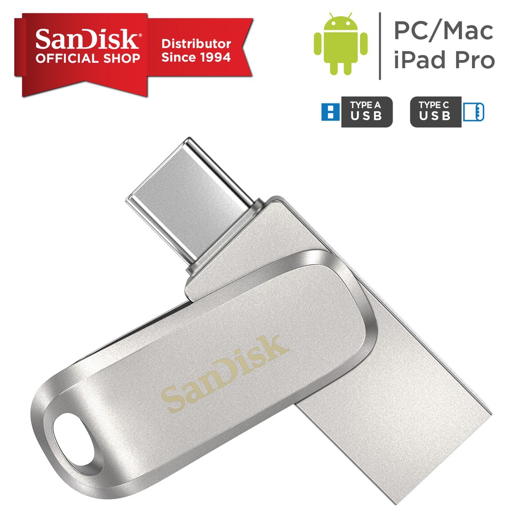 SanDisk 128GB Ultra Dual Drive Luxe USB TypeCTM Flash Drive Shopee