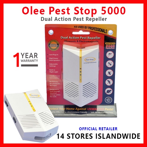 Olee Pest Stop OL5000 Dual Action Pest Repellent (1 Year Local