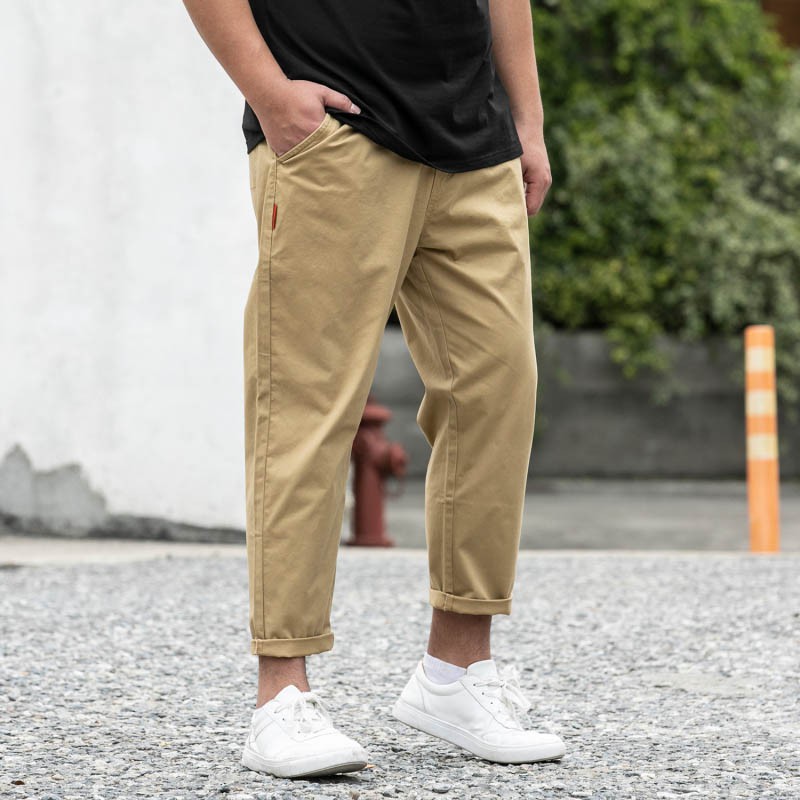 Men's black chino on sale joggers