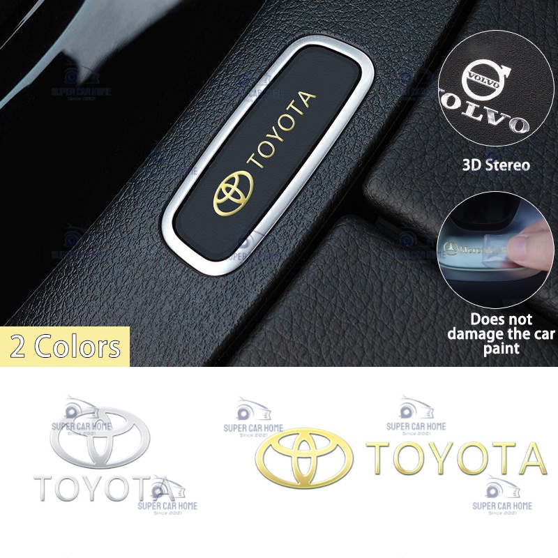 Toyota Car Metal Sticker, Car Steering Wheel/Wiper/Auto Body/Door Decal ...