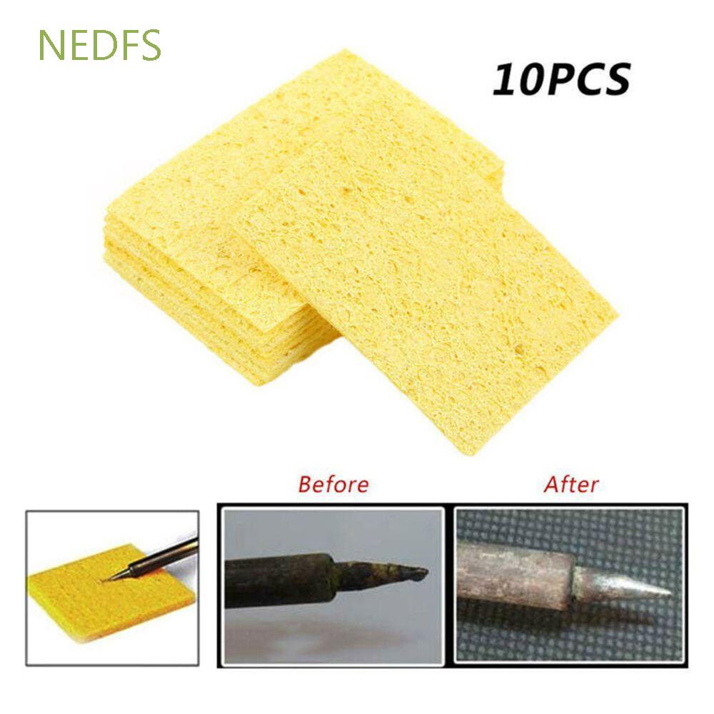 Nedfs Yellow Cleaning Sponge Enduring Welding Accessories Soldering Tip Cleaner High Temperature 7073