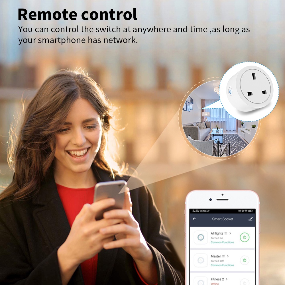 Tuya Zigbee socket smart socket Adapter UK Plug Smart switch Smart Life ...