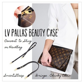 D-rings LV Cosmetic Pouch . Convert to Sling bag . Detachable
