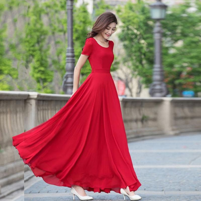 Maxi day sale dress with sleeves