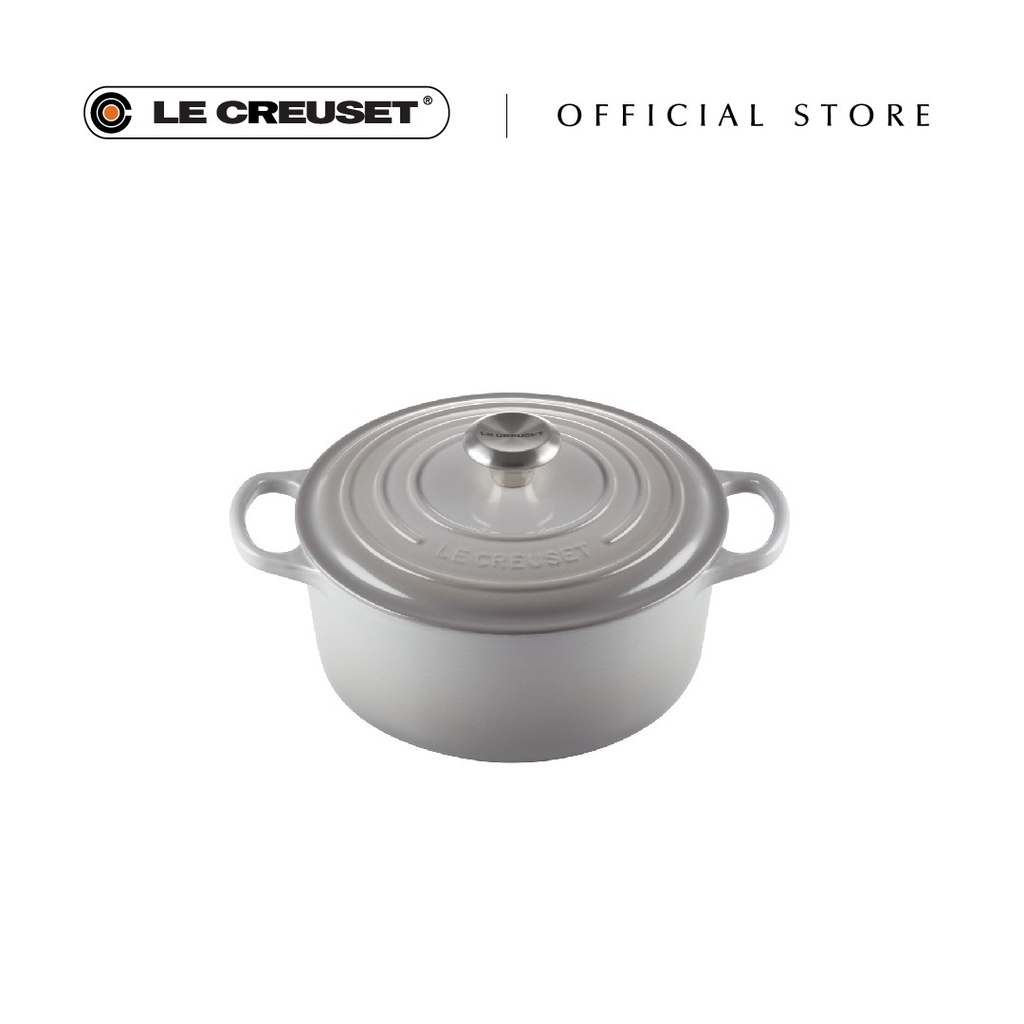 Le Creuset Signature Round French Oven Mist Grey (24cm) Shopee