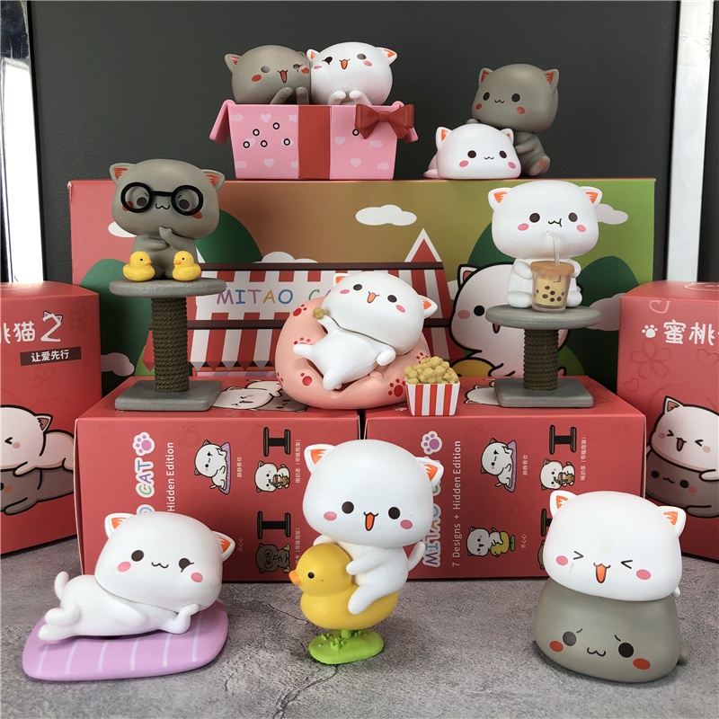 INSTOCK] 蜜桃猫2盲盒 Mitao Mao Series 2 Blind Box | Shopee Singapore