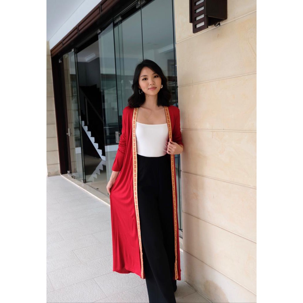 Long Outer Cardigan (Code: O-0102) | Shopee Singapore