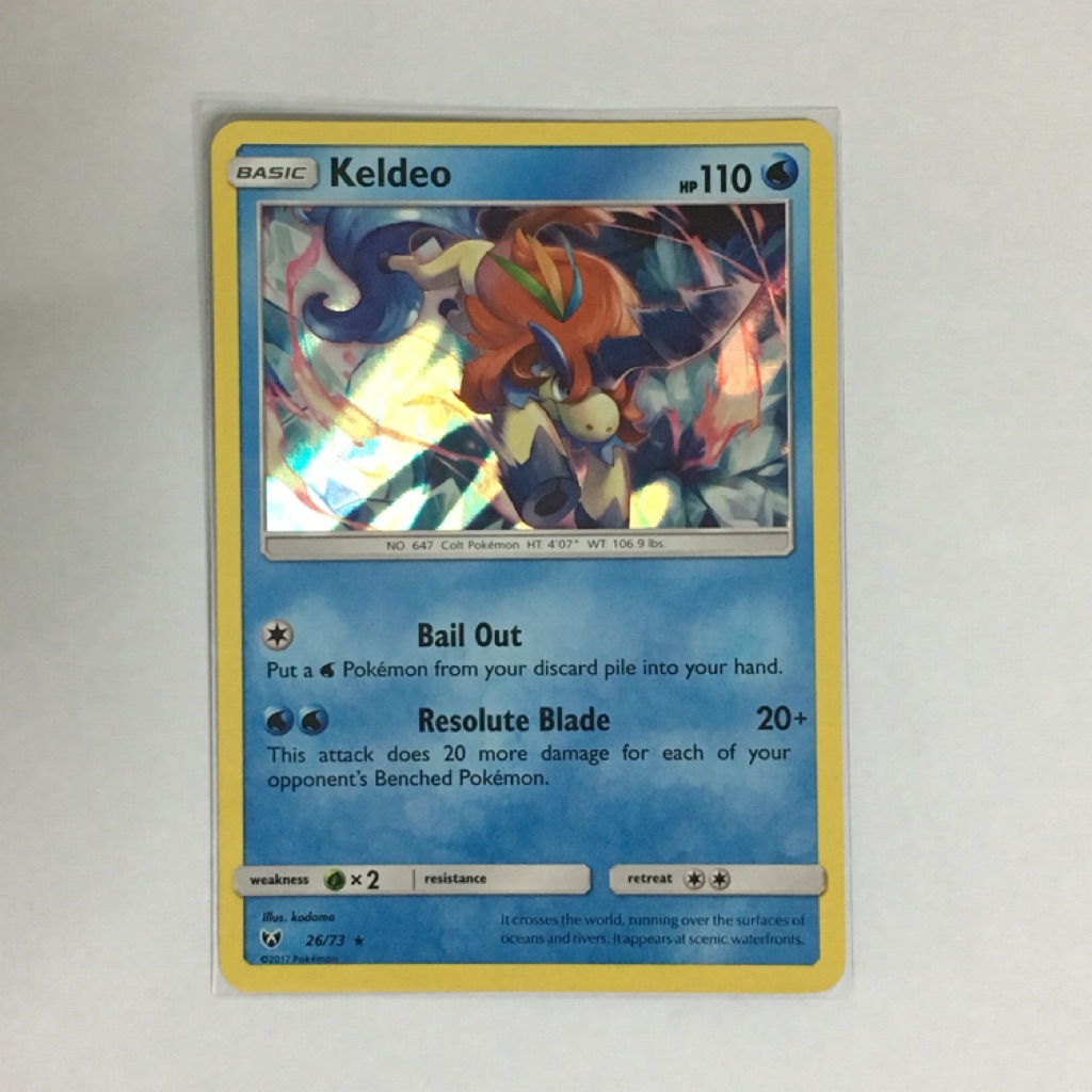 Pokemon Cards Shining Legend Keldeo Holo Rare | Shopee Singapore