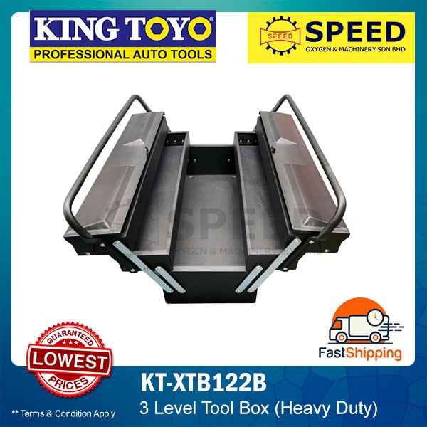 KINGTOYO 3 Level Tool Box (Heavy Duty) (KT-XTB122B) | Shopee Singapore