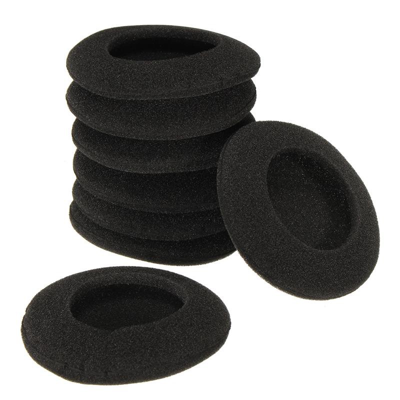 Headset Headphone Earphone Sponge Ear Pads Foam 6cm 2.35'' Black ...