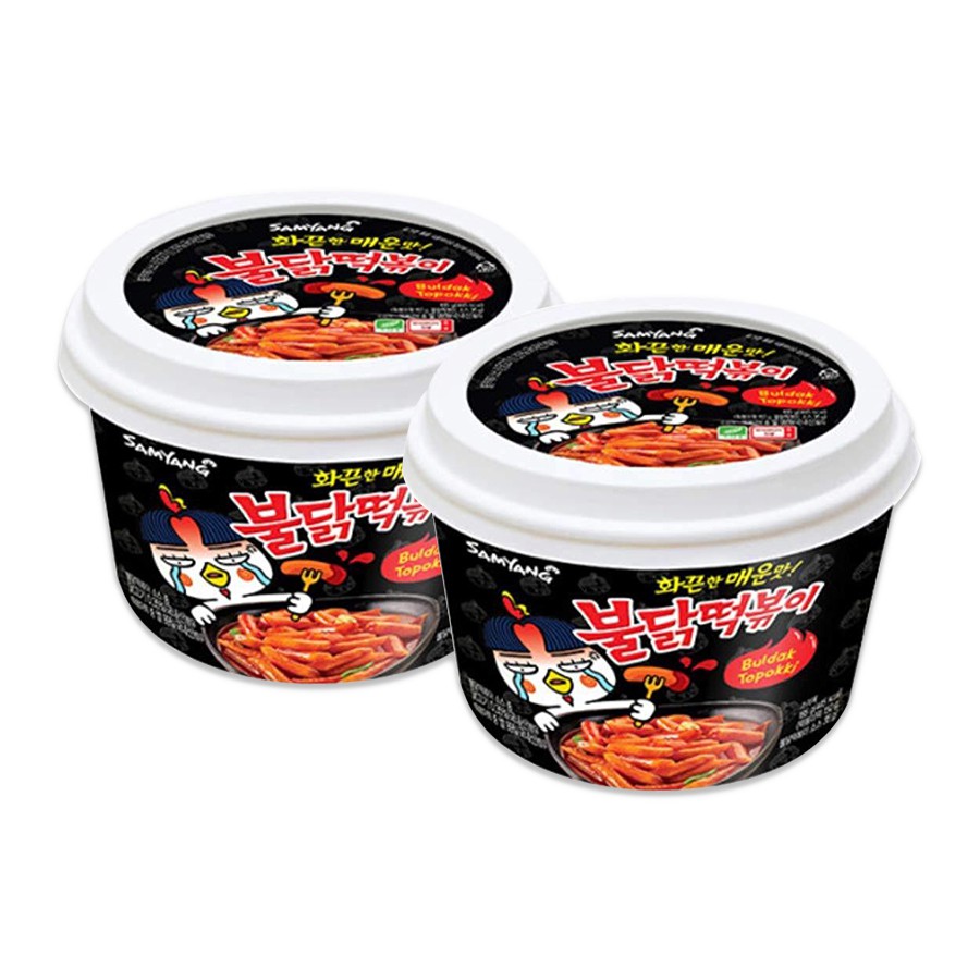 Combo 2 boxes of Traditional Spicy Topokki Samyang Rice Cakes (185g / box) Shopee Singapore