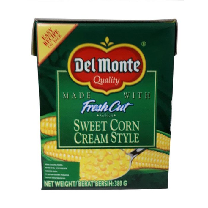 Del Monte Cream Corn Tetra 380Gr