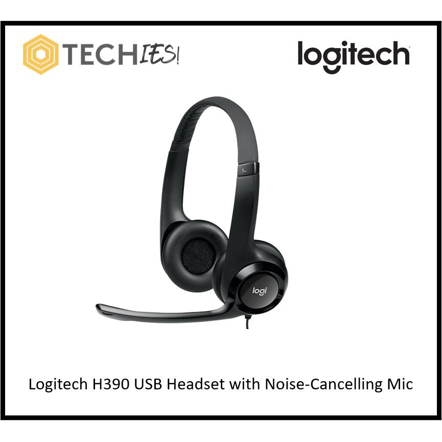 Logitech H390 USB Headset with Noise-Cancelling Mic | Shopee Singapore