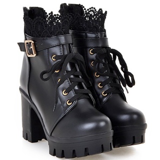 Cute hot sale lace boots