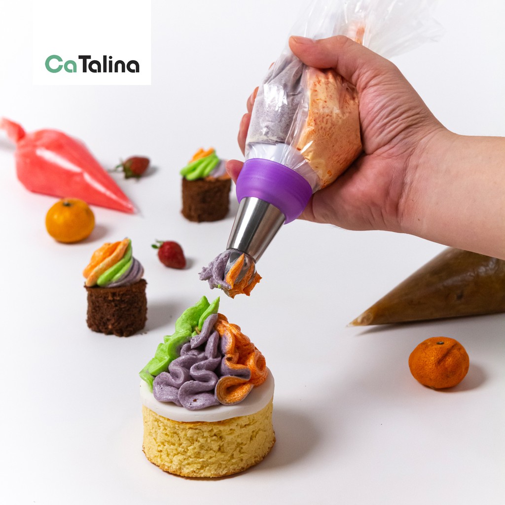 CaTalina Alat Dekorator Kue Coupler with Nuzzle 2 Pcs - Gambar 4