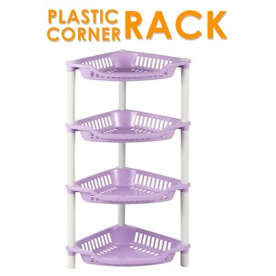 4 Tiers Corner Rack / Plastic Rack ( Random Colour ) | Shopee Singapore