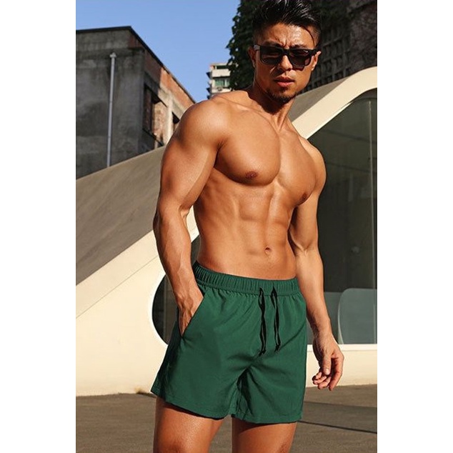 Local Men Plain Shorts with Inner Lining for Gym Sports Casual Home Wear Shopee Singapore