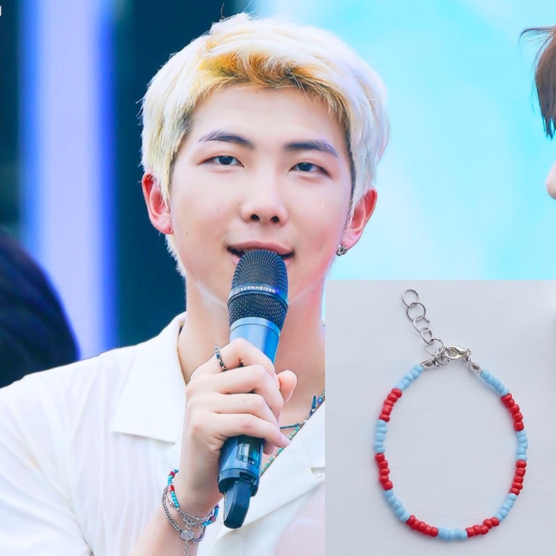 Beaded stretch bracelet/ String bracelet Set/ RM Kim Namjoon -  Polska  in 2023