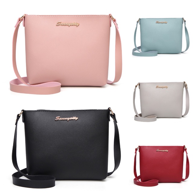 [Ready Stock] Women Korean Bag Fashion Pu Fashion Sling Bag Handbag Wanita Beg