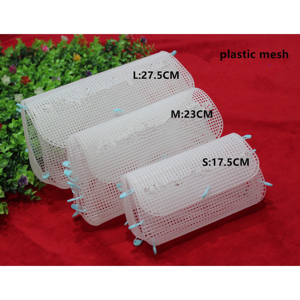 Cross Stitch Plastic Mesh Sheet For 3D Woven Bag